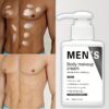 Men'S Light Beige Cream, Body Makeup Cream, Glow Cream, Rich in Collagen and Hyaluronic Acid, High Moisture and Absorbable, Refreshing Non-Greasy, Convenient for Dates and Work, Suitable for Full Body Use - Image 2