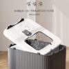 Modern White & Grey Automatic Cat Litter Box with Self-Cleaning System, Odor Control & Removable Lid - Sleek Rectangular Design for Modern Homes, Durable & Hygienic Pet Waste Management for Cats - Ideal Gift for Pet Owners, Small Cat Litter Box, Extra Lar - Image 8