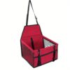 [:en]Bottom and front with thickened PE partitions Pet reinforced car booster seat for dogs and cats Portable breathable bag with safety belt Dog carrier safe and stable for travel Attention with clip-on belt with PVC tube (pink, blue, gray, black, red)[:ar]Bottom and front with thickened PE partitions Pet reinforced car booster seat for dogs and cats Portable breathable bag with safety belt Dog carrier safe and stable for travel Attention with clip-on belt with PVC tube (pink, blue, gray, black, red)[:] - Image 4