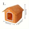 [:en]Cozy Pet House, Four Seasons Washable Enclosed Warm Dog Bed Cat Shelter Small Animal Home, Non-Skid Bottom, Polyvinyl Chloride Material, Assembled[:ar]Cozy Pet House, Four Seasons Washable Enclosed Warm Dog Bed Cat Shelter Small Animal Home, Non-Skid Bottom, Polyvinyl Chloride Material, Assembled[:] - Image 15