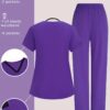 [:en]TaskFit Contrast Color V-Neck Scrubs Top And Pants, Uniform Set[:ar]TaskFit Contrast Color V-Neck Scrubs Top And Pants, Uniform Set[:] - Image 2
