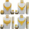 Middle Eastern Themed Wedding Earrings, Bracelet, Ring 5pcs Jewelry Set, Banquet Jewelry Collection for Women, Extravagant Luxurious Accessories for Brides. - Image 2