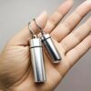 A Portable Waterproof Stainless Steel Medicine Bottle With Sealed Medicine Cylinder And Mini Pillbox - Safely Store Medication Anytime, Anywhere. - Image 4