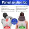 1pc Adjustable Inflatable Cervical Traction Device for Instant Neck - Comfort Padded Support with Blue Valve, Ideal for Home & Office Use, Posture Improvement | Adjustable Design | Soft Padding, Neck Traction Device - Image 2