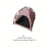 [:en]Outdoor Pet Tent House for Cats and Small Dogs, Pink Polyester Fiber Portable Shelter with Mesh Windows and Bow Details[:ar]Outdoor Pet Tent House for Cats and Small Dogs, Pink Polyester Fiber Portable Shelter with Mesh Windows and Bow Details[:] - Image 12