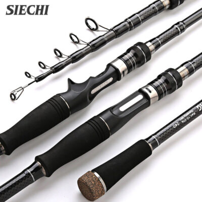 [:en]SIECHI Telescopic Carbon Fishing Rod - Lightweight Spinning and Casting Rod for Freshwater and Saltwater Fishing[:ar]SIECHI Telescopic Carbon Fishing Rod - Lightweight Spinning and Casting Rod for Freshwater and Saltwater Fishing[:]