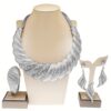 Dubai Golden Plated Jewelry Sets for Women Surround Big Necklace Plate 24K Gold Plated Original Suitable for Wedding Banquet Parties Luxurious Imitation Golden Jewelry 4pcs - Image 7