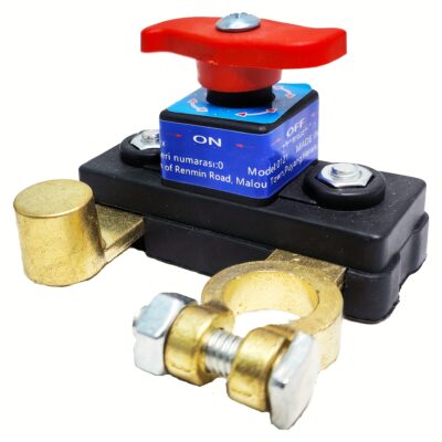 Battery Main Disconnect Switch - Aluminum Core with Copper Plating Negative Disconnect Switch, 12-24V, Advanced Disconnect Switch for Efficient Battery Management.