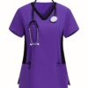 [:en]TaskFit Contrast Color V-Neck Scrubs Top And Pants, Uniform Set[:ar]TaskFit Contrast Color V-Neck Scrubs Top And Pants, Uniform Set[:] - Image 5