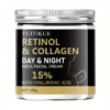 YUITIKUE 100g Retinol & Collagen Day & Night Neck & Facial - 15% Moisturizer with Hyaluronic Acid & Almond Oil, Hypoallergenic, Firming & Brightening for All Light Beige Types, Easy Absorption, Moisturizer for Face, Premium Packaging, Elegant Jar Design, - Image 5