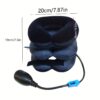 1pc Adjustable Inflatable Cervical Traction Device for Instant Neck - Comfort Padded Support with Blue Valve, Ideal for Home & Office Use, Posture Improvement | Adjustable Design | Soft Padding, Neck Traction Device - Image 4