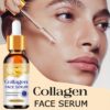 Collagen Hyaluronic Acid Face Serum for Women-Moisturizing Drops,For All Skin Types, with Aloe Vera, Glycerin & Caffeine, Deep Hydration & Skin Nourishment - Image 2