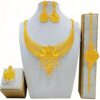 Middle Eastern Themed Wedding Earrings, Bracelet, Ring 5pcs Jewelry Set, Banquet Jewelry Collection for Women, Extravagant Luxurious Accessories for Brides. - Image 8
