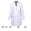 [:en]Professional Doctor'S Lab Coat Suitable for Both Women And Men, Long-Sleeved, White, Unisex Style.[:ar]Professional Doctor'S Lab Coat Suitable for Both Women And Men, Long-Sleeved, White, Unisex Style.[:] - Image 8