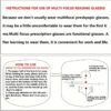 Advanced Progressive Autofocus Glasses for Presbyopia with Color-Changing Cap, Suitable for Walking and Reading at Near and Far Distances - Image 10