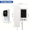 1 Set Video Doorbell with Intercom Smart Doorbell, 480P SD Display, Camera with 8.89 cm Screen, USB Rechargeable, Household Infrared Night Version Two-Way Speaking Long Battery, Easy Connection No Need app - Image 5