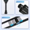 Aluminum Crutches for Adults and Youngsters - A Set of Light, Walking Assistive, Height-Adjustable Crutches with Padded Armpit Cushions, Handle Grips, & Rubber Tips - Maximum Load Capacity 226.8 KG - Image 12
