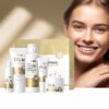 LAIKOU Snail Mucin 5-Step Skincare Set - Hypoallergenic Revitalizing Kit, Unisex, for All Skin Types, Includes Cleansing Gel 1.76oz, Toner 3.52oz, Serum 0.59oz, Eye Cream 0.53oz, Essence Cream 0.88oz - Moisturizing and Smoothing - Image 2