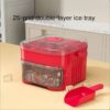 A portable tray that can make 25/50 cubes, equipped with an easy-press lid and dual-layer two-in-one cube storage tray. Suitable storing cubes in refrigerator pairing with coffee and cold - Image 14
