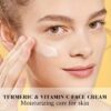YCB Turmeric Vitamin C Day & Night Moisturizing Cream with Hyaluronic Acid, Retinol & Collagen - Non-Greasy Formula for All Light Beige Types, Evens Light Beige, Firms & Lifts, 2.12oz/60g - Image 8