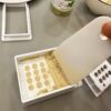 Manual 24-Compartment Capsule Filling Machine - Heavy-Duty Non-Electric Tablet Organizer with 24 Compartments, Compatible with 0.00 & 1 Size Empty Capsules, Space-Saving Design for Small to Large-Scale Production - Durable Plastic Pharmacy & Laboratory Eq - Image 6