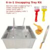 6-in-1 Honey Processing Set with Stainless Steel Honeycomb Frame, Plastic Honey Storage Box, Plastic Handle Honey Extractor, Wooden Handle Honey Knife, Plastic Honey Flow Spout - Ideal for Home Beekeeping and Honey Harvesting, Honey Harvesting Equipment | - Image 7