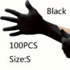 [:en]100pcs Black Nitrile Disposable Gloves, Suitable for Home Cleaning, Tattooing, Nail Care, Household, Salon Use, Waterproof Disposable Gloves, Left and Right Hand Universal[:ar]100pcs Black Nitrile Disposable Gloves, Suitable for Home Cleaning, Tattooing, Nail Care, Household, Salon Use, Waterproof Disposable Gloves, Left and Right Hand Universal[:] - Image 3