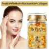90pcs BOTAX Tightening Capsules, a Skincare Product Containing Retinol, Collagen, Olive Oil, and Jojoba Oil. Rich In Hyaluronic Acid, It Can Tighten Light Beige Colors and Is Suitable for All Light Beige Types. the Texture Is Light and Easy to Absorb - Image 2