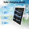 8W Solar Panel for Security Cameras/Trail Cameras/Smart Doorbells- Outdoor Solar Charger with Micro USB& USB-C Ports for 5V Rechargeable Battery Cameras, Wildlife Monitors, RV Sensors- IP65, 360° Adjustable Mount, 298.7cm Cable - Image 7