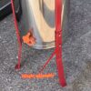 Heavy-Duty Commercial Grade Manual Honey Extractor - Stainless Steel 3-frame Beekeeping Equipment with Red Adjustable Legs & Honey Valve, Efficient Manual Spinner for Professional & Hobby Beekeepers - Durable Apiary Extractor, Sturdy Construction, Robust - Image 9