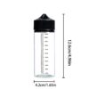5pcs Clear Plastic Graduated Squeeze Dropper Bottles with Tamper-Proof Childproof Caps, Refillable for Oils & E-Liquids, PET Material, Easy-to-Read Measurements, Versatile & Leak-Proof Design - Image 2