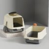 Extra Large Automatic Self-Cleaning Cat Litter Box with Dual Doors - Odor Control System, Anti-Splash Design & Spill-Proof, Durable Plastic Construction with Modern White/Black/Beige//Blue/Green/Orange/Brown - Ideal for Large Cats, Multi-Cat Households & - Image 9