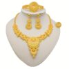 Fashionable Golden Jewelry Set from Dubai, Oriented Towards The Middle East. - Image 7