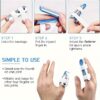 3pcs Adjustable Finger Splints - Comfortable Aluminum Alloy Support Braces with Breathable Sponge Lining for Broken Finger Correction & Relief, Blue - Image 3
