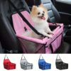 [:en]Bottom and front with thickened PE partitions Pet reinforced car booster seat for dogs and cats Portable breathable bag with safety belt Dog carrier safe and stable for travel Attention with clip-on belt with PVC tube (pink, blue, gray, black, red)[:ar]Bottom and front with thickened PE partitions Pet reinforced car booster seat for dogs and cats Portable breathable bag with safety belt Dog carrier safe and stable for travel Attention with clip-on belt with PVC tube (pink, blue, gray, black, red)[:] - Image 3