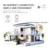 8.89cm Screen Video Doorbell No Subscription, No APP, No WiFi. Wireless Doorbell Camera with Night Vision - Easy One-Click Connection, Two-Way Intercom, Rechargeable Battery, Low Power Consumption, Ideal for Home Security/Office/Indoor/Monitoring, White, - Image 6