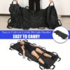 Portable Lightweight Stretcher with 12 Rubber Foam Handles, Foldable Stretcher for Emergency Transfer and Transportation of People and Animals, Easy Evacuation - Image 5