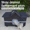 [:en]1pc Winter Style Cat House, Heightened Rainproof And Cold-proof Outdoor Warm Dog Nest, Four Seasons Waterproof Windproof Thickened Cat Shelter[:ar]1pc Winter Style Cat House, Heightened Rainproof And Cold-proof Outdoor Warm Dog Nest, Four Seasons Waterproof Windproof Thickened Cat Shelter[:] - Image 4