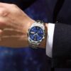 POEDAGAR 2023 best-selling waterproof luminous calendar men's quartz watch students Korean version of the trend of luxury stainless steel men's wristwatches factory wholesale. - Image 10
