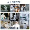 Disposable Breathable Microporous Protective Coveralls, 55gsm PPE Film Work Suit with Full-Body Protection, Loose Fit for Security and Industrial Use, Security Personnel Attire | Easyclean Design - Image 12