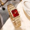 4pcs Elegant Women'S Quartz Watches with Alloy Dial - Stylish Square Faces, Pointer Display, Non-Rechargeable Button Battery, Ideal for Daily Wear & Special Occasions like Birthdays, Parties, Christmas, Halloween, Eid Al-Adha Gifts - Image 6