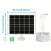 8W Solar Panel for Security Cameras/Trail Cameras/Smart Doorbells- Outdoor Solar Charger with Micro USB& USB-C Ports for 5V Rechargeable Battery Cameras, Wildlife Monitors, RV Sensors- IP65, 360° Adjustable Mount, 298.7cm Cable - Image 5