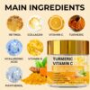 YCB Turmeric Vitamin C Day & Night Moisturizing Cream with Hyaluronic Acid, Retinol & Collagen - Non-Greasy Formula for All Light Beige Types, Evens Light Beige, Firms & Lifts, 2.12oz/60g - Image 5