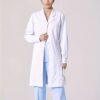 [:en]Women'S Lab Coat, Slim Fit Waist, Professional White Long Sleeve Work Coat for Doctors and Nurses, Polyester 100%, All-Season, Solid Color, Lapel Collar, Woven Fabric, 200g/m², with Pockets[:ar]Women'S Lab Coat, Slim Fit Waist, Professional White Long Sleeve Work Coat for Doctors and Nurses, Polyester 100%, All-Season, Solid Color, Lapel Collar, Woven Fabric, 200g/m², with Pockets[:] - Image 5