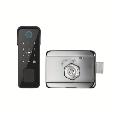 Smart Keyless Entry Door Lock - 5-in-1 Access (Fingerprint/App/Card/Key/Emergency Backup), Anti-Theft Design, High Quality & Shockproof, Wireless & WiFi Connectivity, Auto-Lock/Unlock, USB-C Emergency Power, Battery-Powered (AA), Smart Locks for Entry Doo