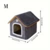 [:en]Cozy Pet House, Four Seasons Washable Enclosed Warm Dog Bed Cat Shelter Small Animal Home, Non-Skid Bottom, Polyvinyl Chloride Material, Assembled[:ar]Cozy Pet House, Four Seasons Washable Enclosed Warm Dog Bed Cat Shelter Small Animal Home, Non-Skid Bottom, Polyvinyl Chloride Material, Assembled[:] - Image 4