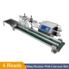 Automatic Peristaltic Pump Small Liquid Filling Machine Four Line Conveyor Belt Filling Machine 4*3200ml/Min Closed Loop Versio - Image 2