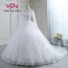 Customized Long Sleeves A line Wedding Dress 2025 Vestido De Fiesta De Boda Pretty Lace Pearls Beaded Lace Bride Dresses WX0270 - Image 4