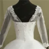 Customized Fashion Elegant Lace Long Sleeve Wedding Dress Floor or Train Real Gown V Neck Beautiful Plus Size Vestido De Noiva - Image 5