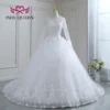 Customized Long Sleeves A line Wedding Dress 2025 Vestido De Fiesta De Boda Pretty Lace Pearls Beaded Lace Bride Dresses WX0270 - Image 7